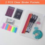 A5 Refill Paper, 200 Lined Pages, 5 Tabs Binder Divider, 160 PCS Index Tabs with Ruler, 2 PCS PVC Pockets, Binder Inserts for Refillable Planner Organizer