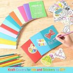 Small Notebooks, 36 Pack Journals with 36 Motivational Stickers, 60 Page Lined Journals for Writing, Pocket Notebook for Kids Party Favors, Student Gifts, Stocking Stuffers, Mini Journals Bulk